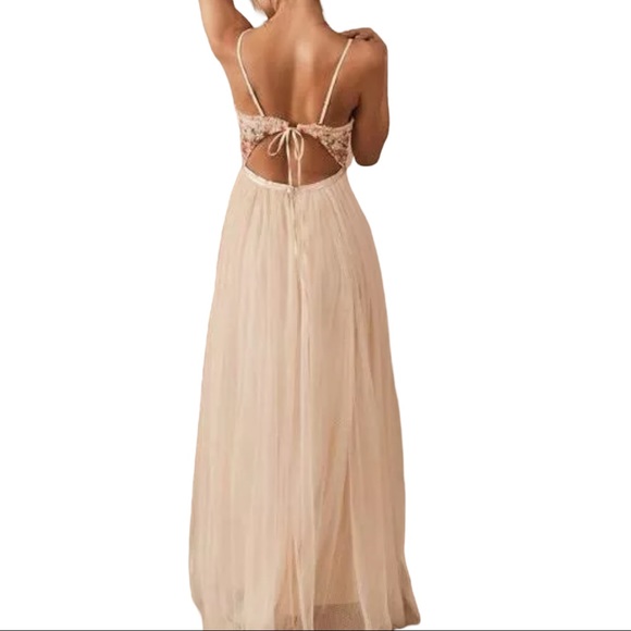 Needle & Thread x BHLDN Emma Ditsy Bodice Cami 8/M Embroidered Tulle Prom Formal - Picture 9 of 15